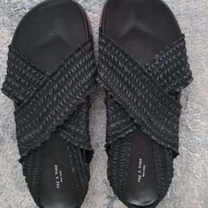 Rag & Bone Textured Black Sandals